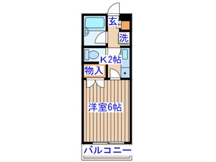 カンダミニアム仙台の物件間取画像